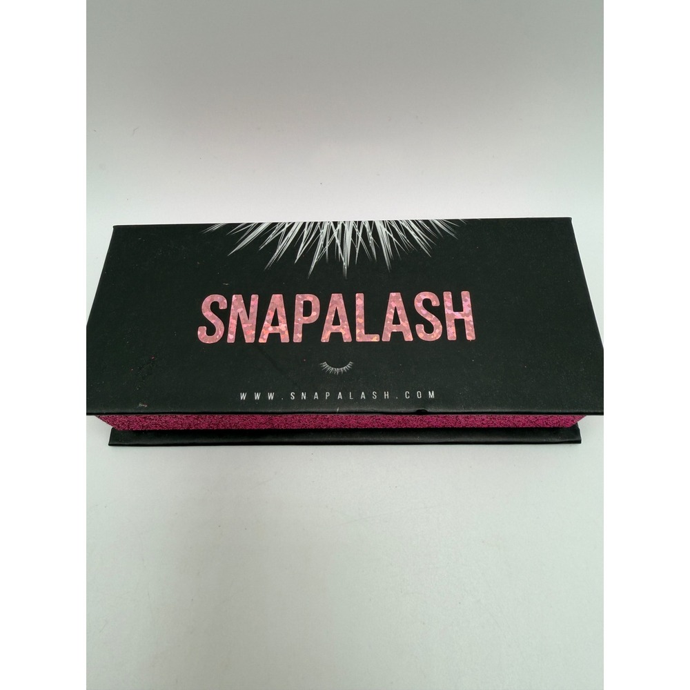 Snapalash Magnetic Eyelash Kit Reusable Black‎ Wispy False Lashes Set NEW